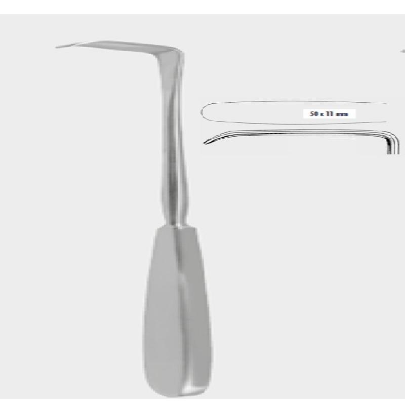 Ретрактор ЛАНГЕНБЕК (LANGENBECK), 21 см (cm), 50x11 мм (mm)